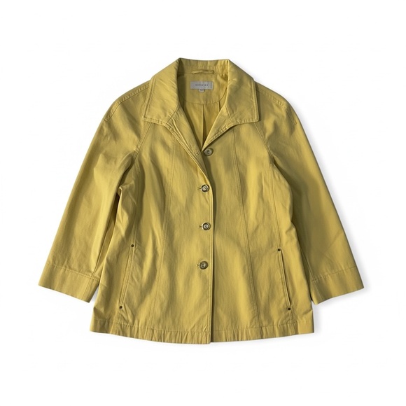 Attyre Women's Mustard Trench Coat - Picture 4 of 5